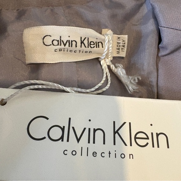 CALVIN KLEIN COLLECTION silk tailored blazer jacket 8 M - Picture 10 of 10